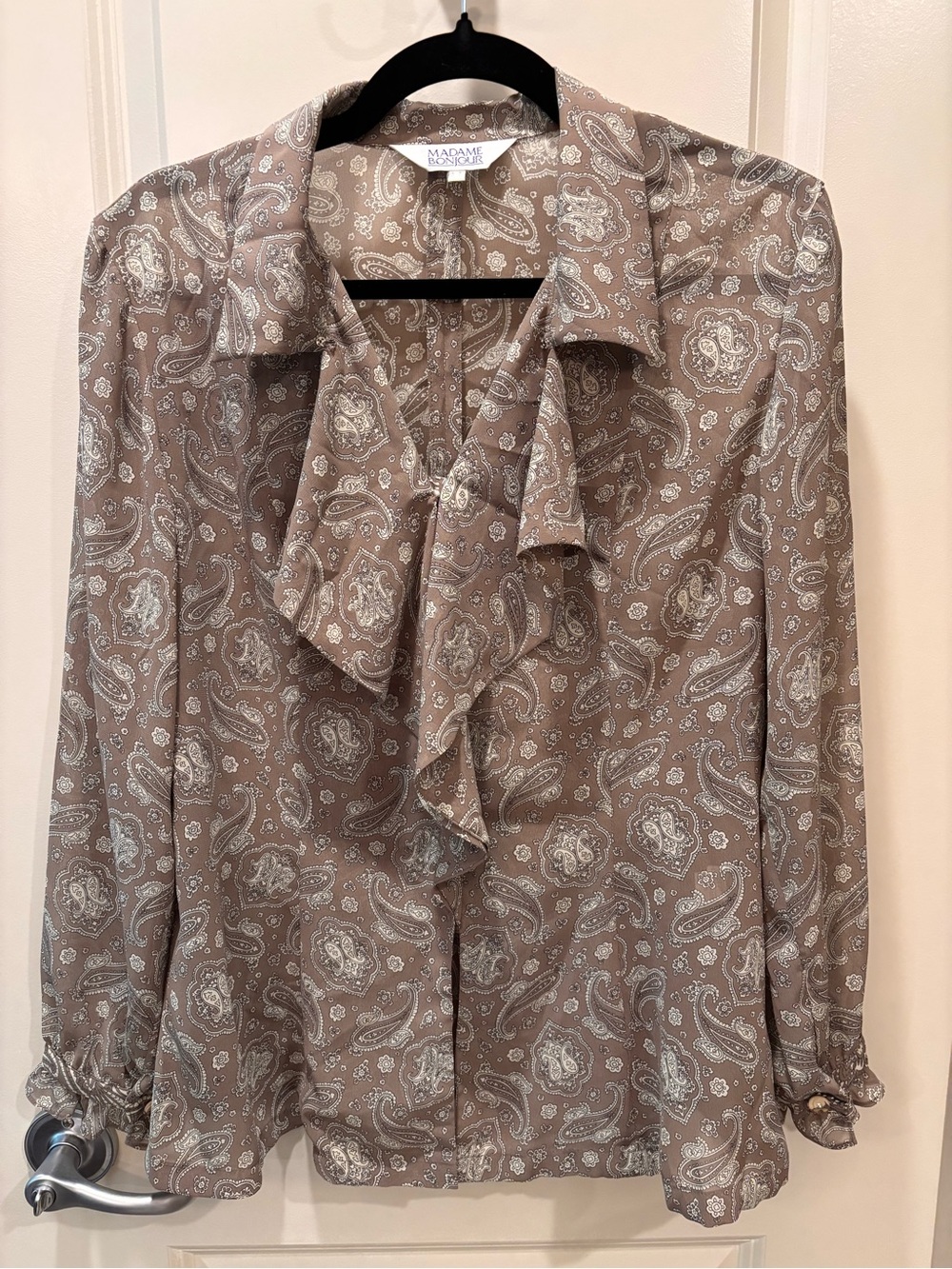 Paisley Ruffle-Front Blouse - Picture 3 of 8